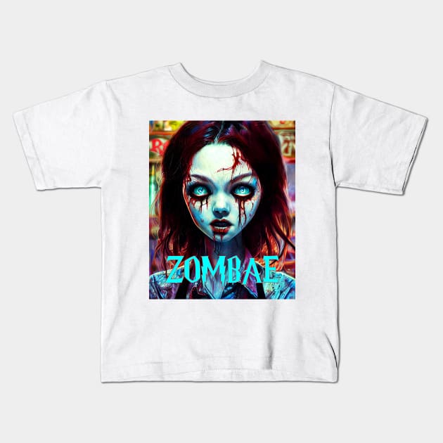 Zombie Baby Girl Bae Anime Kids T-Shirt by Edongski303 Teepublic Merch